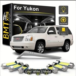 BMTxms Xenon White Interior Lights For GMC Yukon Chevy  2007-2014 (17 pieces)